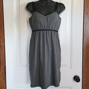 Women's Gray Sleeveless Nightdress